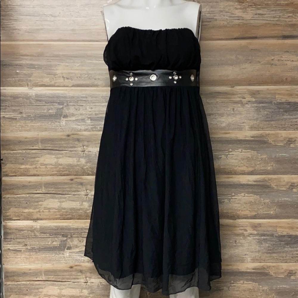 Folter Strapless Grommet Waist Dress NWT G9